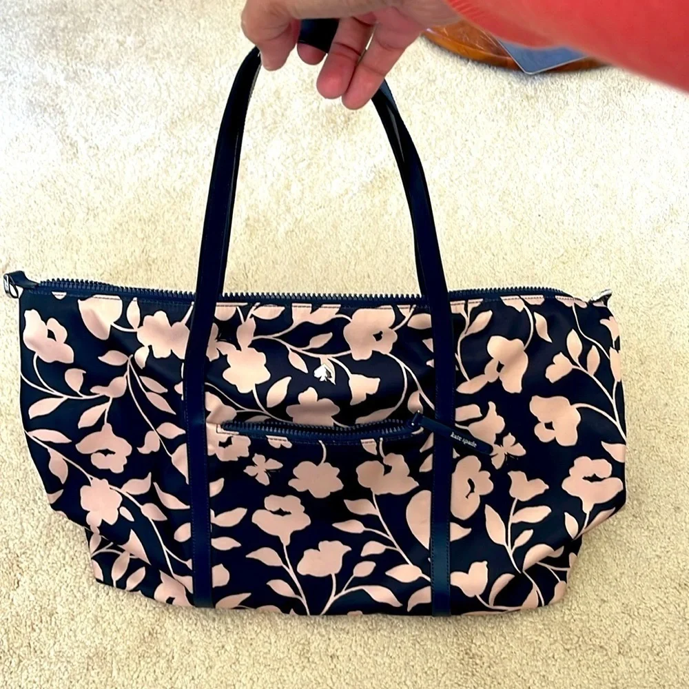 Kate Spade 2pc Blue & Blush Floral Karissa & Vine Set. PM